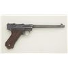 Image 1 : Interesting .30 cal. Luger with Erfurt marked  slide showing sight at the rear, similar to  Navy.  T