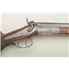 Image 3 : Germanic Single Shot rifle, approx. 50 cal.,  27-1/2” octagon barrel, blue finish, engraved  frame a