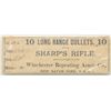 Image 2 : Original full and unopened box of 10 long  range bullets for Sharps rifle by Winchester  Repeating A