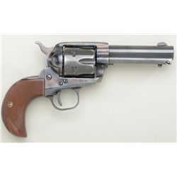 Custom Ruger Backhawk SAA revolver with  bird’s head style grip, .44 Special cal., 4”  barrel, blue 