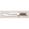 Image 2 : Fine handmade custom knife signed Cheatham  Phoenix Az with 10-1/8" clip point blade, 15  and nearly