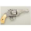 Image 2 : Scarce Marlin Model 1887 DA .38 cal.  revolver, deluxe period scroll engraved,  nickel plated, ivory