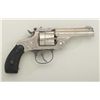 Image 2 : Scarce Marlin Model 1887 DA revolver, .38  cal., period scroll engraved, nickel  plated,  hard rubbe