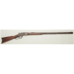 Winchester Model 1873 lever action rifle, .32  WCF cal., scarce extra long 32” octagon  barrel, blue