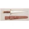 Image 1 : Randall Arkansas toothpick style spear point  Bowie knife, Model 13 with its original  scabbard.  Th