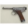 Image 4 : Japanese large guard Nambu pistol 8mm dated  18.12, serial #4136, The pistol shows applied  cold blu