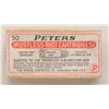 Image 2 : Desirable box of cartridges by Peters showing  label which reads "Rustless Riot Cartridges"  .45 aut
