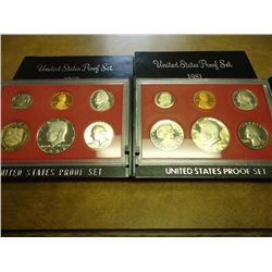 1981 & 82 US PROOF SETS (WITH BOXES)