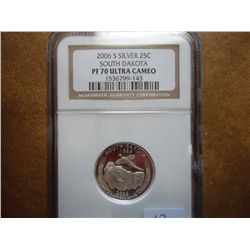 2006-S SILVER SOUTH DAKOTA QUARTER NGC PF70 ULTRA