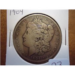 1904 MORGAN SILVER DOLLAR