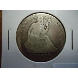 1855-O SEATED LIBERTY HALF DOLLAR