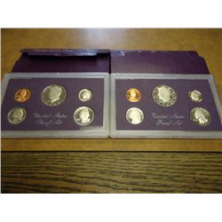 1984 & 85 US PROOF SETS (WITH BOXES)