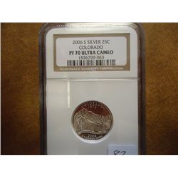 2006-S SILVER COLORADO QUARTER NGC PF70 ULTRA CAM