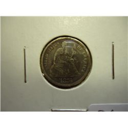 1876 SEATED LIBERTY DIME (EXTRA FINE) DAMAGE