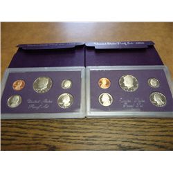 1986 & 87 US PROOF SETS (WITH BOXES)