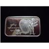 Image 1 : 1 TROY OUNCE SILVER INGOT "BE MY VALENTINE 1977"