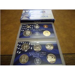 2001 US PROOF SET (WITH BOX)