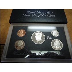 1998 US SILVER PROOF SET WITH BOX