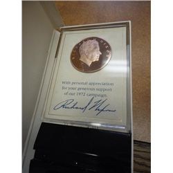 1972 OFFICIAL REPUBLICAN PRES. CAMPAIGN MEDAL