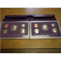 1992 & 93 US PROOF SETS (WITH BOXES)
