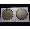 Image 1 : 1881-S & 21-D MORGAN SILVER DOLLARS