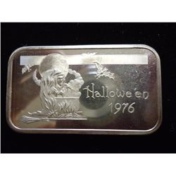 1 TROY OUNCE SILVER INGOT HALLOWEEN 1976