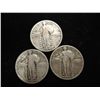 Image 1 : 1925,27 & 28 STANDING LIBERTY QUARTERS