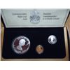 Image 2 : 1989 CANADA PLATINUM, GOLD & SILVER MAPLE LEAF SET