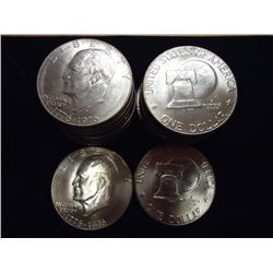 ROLL OF 20-1976-D IKE DOLLARS (UNC)