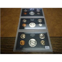 1968,69 & 70 US PROOF SETS NO BOXES