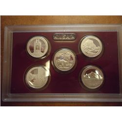 2010 US NATIONAL PARKS SILVER QUARTER PROOF SET