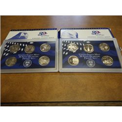 2000 & 02 US 50 STATE QUARTERS PROOF SETS