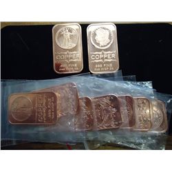 10-1 AVDP. OUNCE COPPER INGOTS