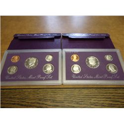 1990 & 91 US PROOF SETS (WITH BOXES)