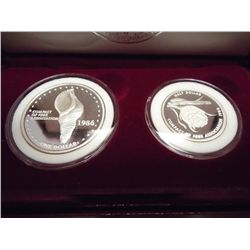 1986 MARSHALL ISLANDS 2 COIN SILVER PROOF SET