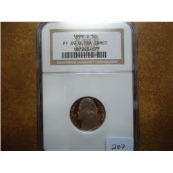 1999-S JEFFERSON NICKEL NGC PF69 ULTRA CAMEO