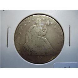 1858-O SEATED LIBERTY HALF DOLLAR