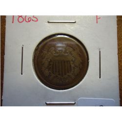 1865 TWO CENT PIECE