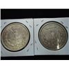 Image 2 : 1921 & 21-D MORGAN SILVER DOLLARS
