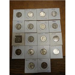 18 ASSORTED WASHINGTON SILVER QUARTERS