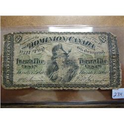 CANADA 25 CENT FRACTIONAL NOTE