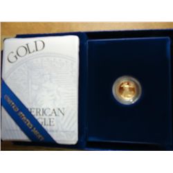 1999-W PROOF $5 AMERICAN GOLD EAGLE 1/10 OZ.