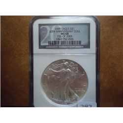 1999 AMERICAN SILVER EAGLE NGC MS68