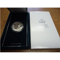 1991 KOREAN WAR PROOF SILVER DOLLAR