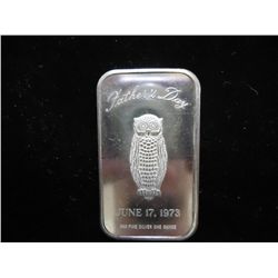 1 TROY OZ .999 FINE SILVER INGOT