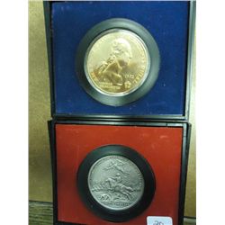 2 US MINT AMERICAS 1ST MEDALS