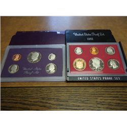 1982 & 84 US PROOF SETS (WITH BOXES)