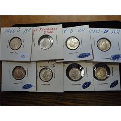 1946-D BU,47-S,48-D BU,51-D BU,55 BU,55-S,57 UNC