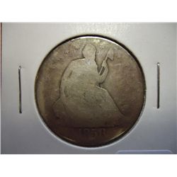 1858-O SEATED LIBERTY HALF DOLLAR