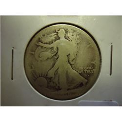 1916-D WALKING LIBERTY HALF DOLLAR (SEMI-KEY)